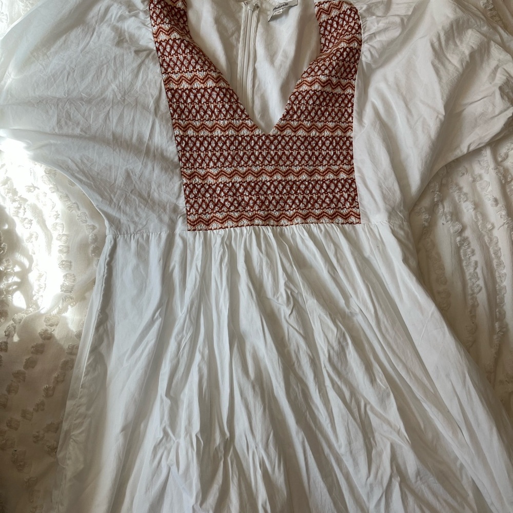 Madewell White Mini Sundress